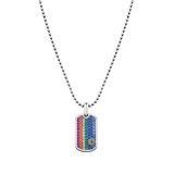CHERRY BLOSSOM TAG NECKLACE