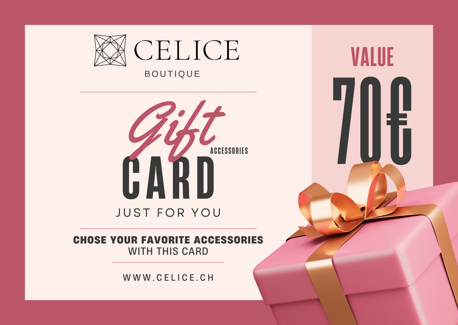 Carte cadeau Celice